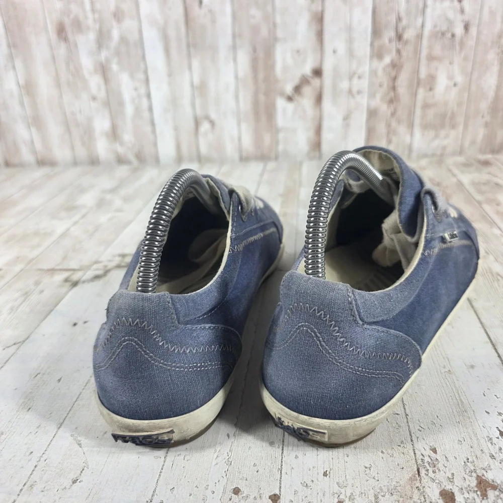 Taos Star Blue Canvas Low Top Sneakers Womens 9 Comfort Walking Shoes STA-12844‎